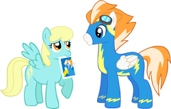 Size: 3041x1941 | Tagged: safe, artist:ludiculouspegasus, derpibooru import, fire streak, sassaflash, female, goggles, male, mouth hold, picture, shipping, simple background, straight, transparent background, vector, wonderbolts uniform