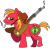 Size: 800x775 | Tagged: safe, artist:lycanianspike, derpibooru import, big macintosh, earth pony, pony, cigarette, cowboy, gun, male, shotgun, smoking, solo, stallion