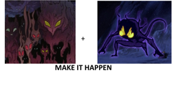 Size: 1040x520 | Tagged: safe, derpibooru import, idw, dark spirit, dark spirits, exploitable meme, make it happen, meme, nightmare forces, the legend of korra