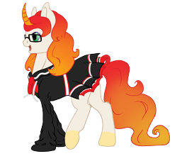 Size: 2500x2200 | Tagged: safe, artist:koolcatloveanimals, derpibooru import, oc, oc only, pony, unicorn, clothes, school uniform, solo