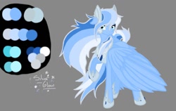 Size: 1145x724 | Tagged: safe, artist:russiankolz, derpibooru import, pegasus, pony, g3, female, g3 to g4, generation leap, mare, reference sheet, silver glow, simple background, solo