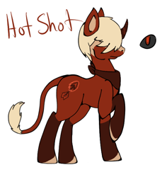 Size: 550x600 | Tagged: safe, artist:thepyromaniawithin, derpibooru import, oc, oc only, classical unicorn, pony, unicorn, curved horn, leonine tail, solo