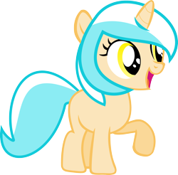 Size: 3000x2956 | Tagged: safe, artist:strawbellycake, derpibooru import, oc, oc only, pony, unicorn, filly, happy, simple background, solo, transparent background, vector