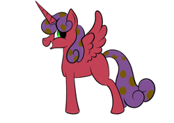 Size: 1169x826 | Tagged: safe, derpibooru import, oc, oc only, alicorn, pony, alicorn oc, blank flank, crappy, solo