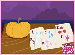 Size: 720x531 | Tagged: safe, derpibooru import, cutie mark, my little pony logo, official, pumpkin