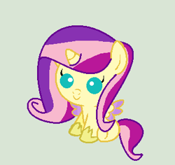 Size: 330x312 | Tagged: safe, artist:djazulcool, derpibooru import, oc, oc only, alicorn, pony, alicorn oc, magical lesbian spawn, offspring, parent:fluttershy, parent:princess cadance, parents:flutterdance, recolor, simple background, solo