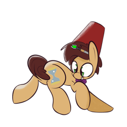 Size: 1280x1280 | Tagged: dead source, safe, artist:turtlefarminguy, derpibooru import, doctor whooves, doctor who, eleventh doctor, fez, hat, solo, sonic screwdriver