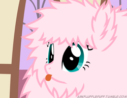 Size: 650x500 | Tagged: safe, artist:mixermike622, derpibooru import, oc, oc only, oc:fluffle puff, solo, tongue out