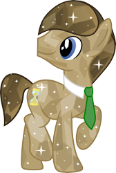 Size: 1855x2766 | Tagged: safe, artist:jaybugjimmies, derpibooru import, doctor whooves, crystallized, simple background, solo, transparent background, vector