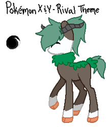 Size: 237x279 | Tagged: safe, artist:poisonlicious, derpibooru import, edit, adoptable, pokémon, pokémon x and y, ponified, skiddo, solo