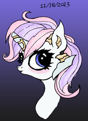 Size: 1734x2387 | Tagged: safe, artist:great-5, derpibooru import, oc, oc only, oc:stargazer, bust, lightmare, solo, wip