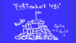 Size: 1184x667 | Tagged: safe, derpibooru import, screencap, friendship is witchcraft, blueprint, book fort