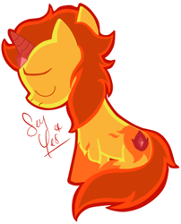 Size: 310x384 | Tagged: safe, artist:sey--yes, derpibooru import, adventure time, flame princess, ponified, rule 63, sad, solo