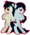 Size: 450x528 | Tagged: safe, artist:sey--yes, derpibooru import, adventure time, marceline, marshal lee, ponified, rule 63