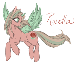 Size: 1236x1012 | Tagged: safe, artist:toastiepony, derpibooru import, oc, oc only, oc:rosetta, alicorn, pony, alicorn oc, flying, solo