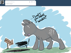 Size: 1241x935 | Tagged: safe, derpibooru import, oc, oc only, oc:anon, pony, ask, ask ol applejack, solo, tumblr