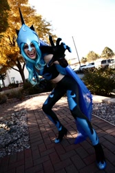 Size: 853x1280 | Tagged: safe, derpibooru import, nightmare moon, human, cosplay, irl, irl human, photo, solo