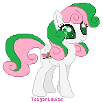 Size: 150x150 | Tagged: safe, artist:teaganlouise, derpibooru import, oc, oc only, oc:gyoza, earth pony, pony, pixel art, solo