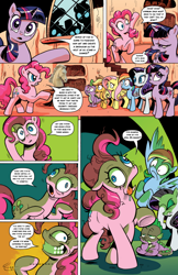 Size: 1444x2222 | Tagged: safe, derpibooru import, edit, idw, zombie, comic book, ke$ha, parody, ponies unbridled, slasher smile