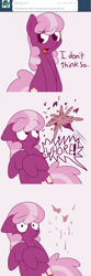 Size: 750x2250 | Tagged: safe, artist:skoon, derpibooru import, berry punch, berryshine, cheerilee, pony, ask, bipedal, comic, oh dat cheerilee, solo, tumblr