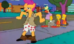 Size: 450x270 | Tagged: safe, derpibooru import, scootaloo, chickun, exploitable meme, meme, the simpsons