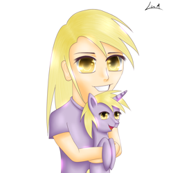 Size: 3000x3000 | Tagged: safe, artist:shadowpaint-lisam, derpibooru import, dinky hooves, human, human ponidox, humanized