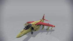 Size: 1920x1080 | Tagged: safe, derpibooru import, apple bloom, ace combat, av-8b, barely pony related, custom colors, harrier, jet