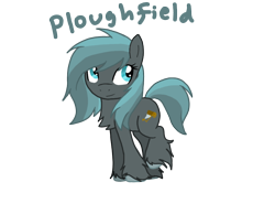 Size: 900x700 | Tagged: safe, artist:artybeat, derpibooru import, oc, oc only, oc:ploughfield, pony, chest fluff, female, gray, mare, shirepony, solo, unshorn fetlocks