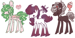 Size: 1000x507 | Tagged: safe, artist:spideride, derpibooru import, oc, oc only, bat pony, earth pony, pony, freckles, unshorn fetlocks