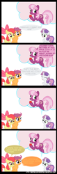 Size: 1070x3250 | Tagged: safe, artist:bestseller-microtech, derpibooru import, apple bloom, cheerilee, scootaloo, sweetie belle, apple, cutie mark crusaders, the perfect stallion