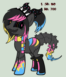 Size: 450x522 | Tagged: safe, artist:insaneponyadopts, derpibooru import, oc, oc only, augmented tail, solo