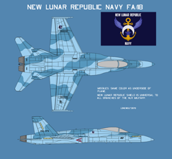 Size: 900x833 | Tagged: safe, artist:lonewolf3878, derpibooru import, air force, aircraft, barely pony related, f/a-18 hornet, jet, jet fighter, navy, new lunar republic, palette swap