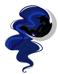 Size: 653x837 | Tagged: safe, artist:hawkwhisker, derpibooru import, nightmare moon, moon, solo