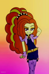 Size: 600x899 | Tagged: safe, artist:cbear624, adagio dazzle, equestria girls, rainbow rocks, looking at you, solo