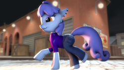 Size: 1920x1080 | Tagged: safe, artist:commanderjackshit, derpibooru import, oc, oc only, earth pony, pony, 3d, clothes, pants, solo, source filmmaker