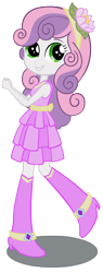 Size: 1904x5000 | Tagged: dead source, safe, artist:pinkiespartygirl, derpibooru import, sweetie belle, equestria girls, clothes, dress, simple background, solo, transparent background, vector