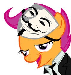 Size: 574x606 | Tagged: safe, derpibooru import, scootaloo, chickun, exploitable meme, forced meme, meme