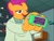 Size: 512x384 | Tagged: safe, derpibooru import, scootaloo, butthurt, chickun, exploitable meme, forced meme, futurama, meme, zoidberg