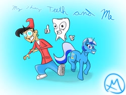 Size: 2880x2160 | Tagged: safe, artist:masterphumes, derpibooru import, minuette, chip skylark, crossover, the fairly oddparents