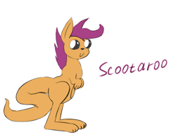 Size: 630x500 | Tagged: safe, derpibooru import, scootaloo, ask appre broom, solo, species swap, tumblr