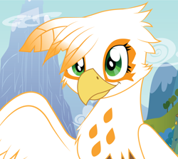 Size: 2096x1868 | Tagged: safe, artist:tallyburd, derpibooru import, oc, oc only, griffon, dalisa, feather free, solo