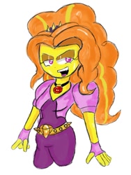 Size: 576x768 | Tagged: safe, artist:mildockart, adagio dazzle, equestria girls, simple background, solo, white background