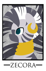 Size: 1024x1583 | Tagged: safe, artist:abbystarling, derpibooru import, zecora, zebra, bust, minimalist, portrait, solo