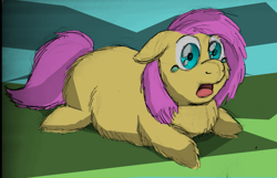 Size: 1435x925 | Tagged: safe, artist:fluffsplosion, derpibooru import, fluffy pony, crying, ergonomics, fluffyshy, solo