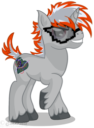 Size: 764x1030 | Tagged: safe, artist:sandra626, derpibooru import, oc, oc only, pony, unicorn, chip wire, commission, glasses, solo