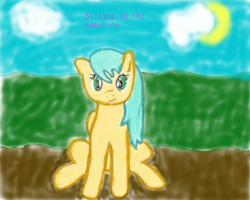 Size: 1000x800 | Tagged: safe, artist:starfall-the-lost, derpibooru import, sunshower raindrops, cloud, solo, sun