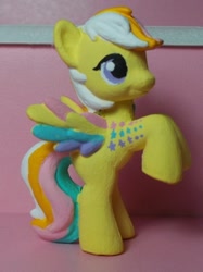 Size: 373x500 | Tagged: safe, artist:sanadaookmai, derpibooru import, g1, custom, g1 to g4, generation leap, irl, photo, rainbow curl pony, ringlet (g1 rainbow curl), toy