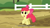 Size: 640x355 | Tagged: safe, derpibooru import, screencap, apple bloom, earth pony, pony, spike at your service, female, fence, filly, meme, solo, youtube caption