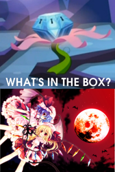 Size: 442x656 | Tagged: safe, derpibooru import, alicorn, human, pony, princess twilight sparkle (episode), exploitable meme, female, mare, meme, mystery box of plot importance, touhou, what's in the box?