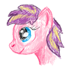 Size: 386x386 | Tagged: safe, artist:ridleywolf, derpibooru import, oc, oc only, filly, ms paint, solo